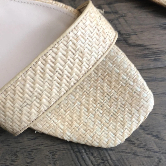 J. McLauglin Madison raffia tan ankle strap sandals Sz 9.5 EUC - Picture 4 of 14
